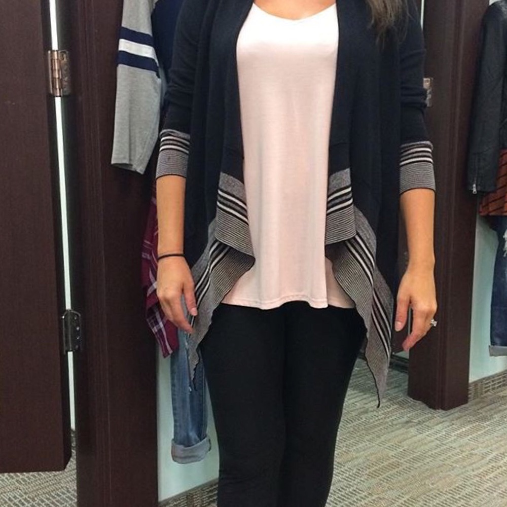 Black cardigan